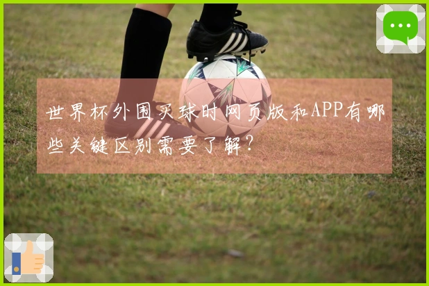 世界杯外围买球时网页版和APP有哪些关键区别需要了解?